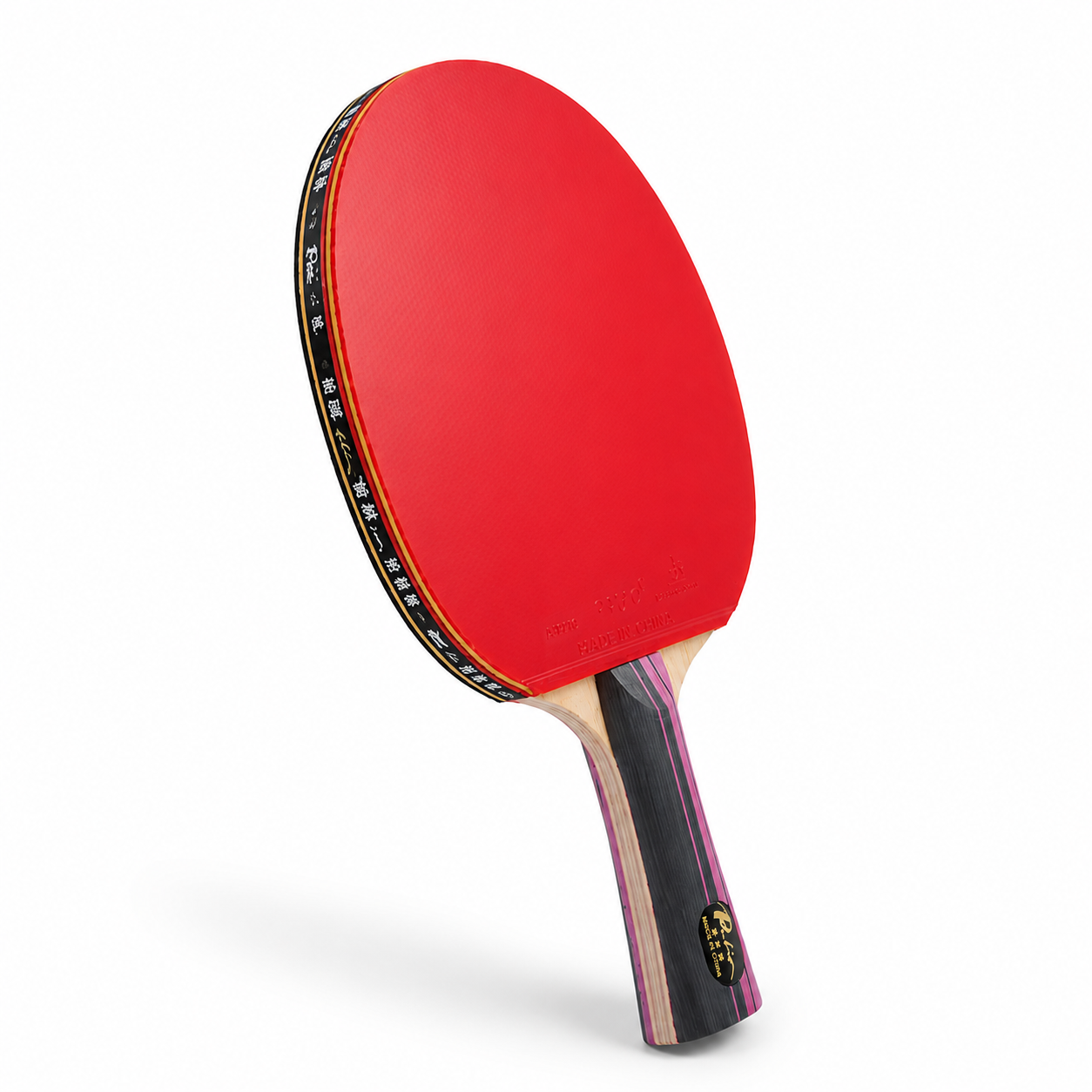 Raquette de Tennis de Table Carbone 3 Étoiles – Attaque Rapide & Loop