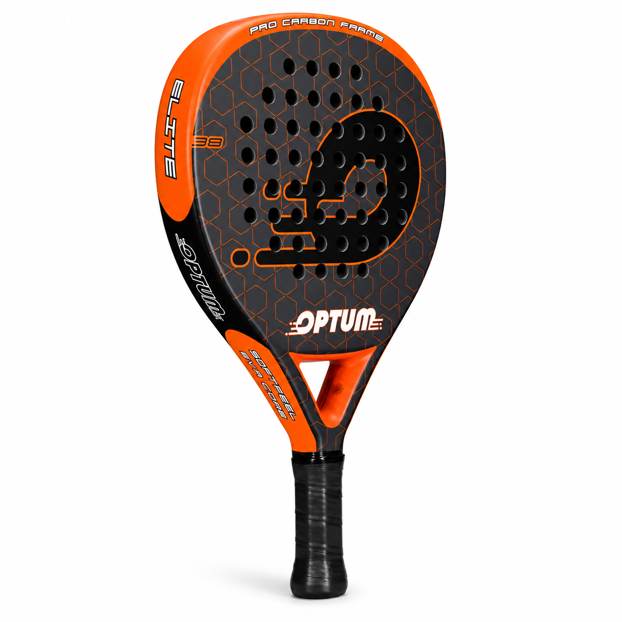 Raquette Padel Carbone Pro – Core EVA Noir Souple, 38mm, Hitzone Renforcé, 360g