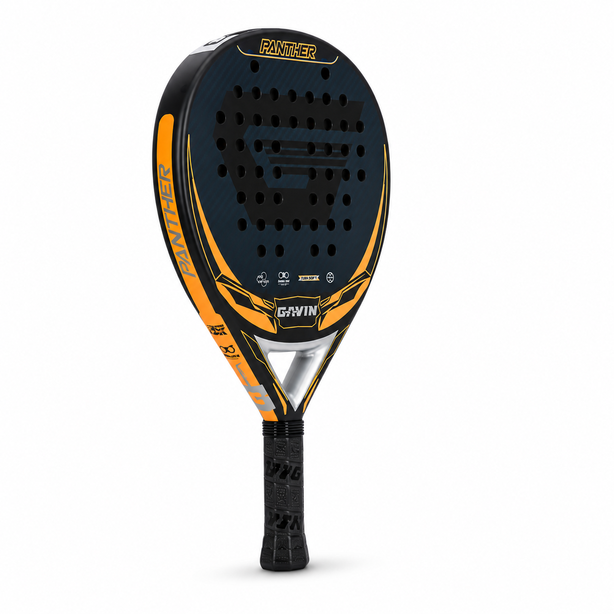 Raquette Padel Carbone 3K Forme Ronde – Core EVA Souple, Contrôle & Confort