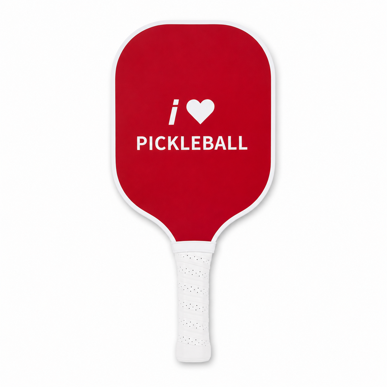Raquette de Pickleball Fibre de Carbone I Love Pickleball — Certifiée USAPA, Outdoor, Format Pro