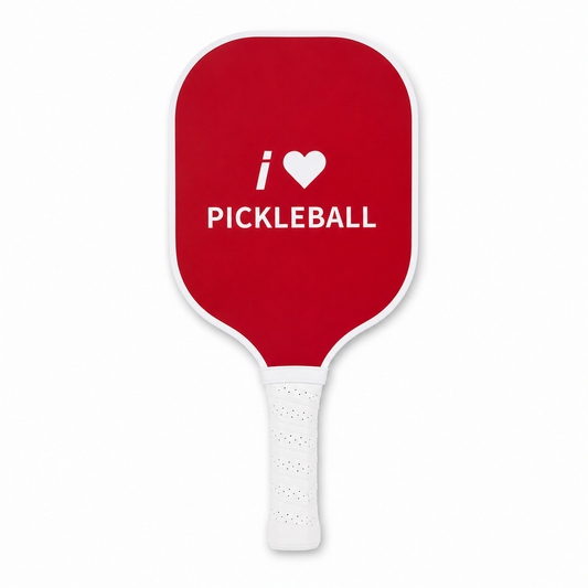Raquette de Pickleball Fibre de Carbone I Love Pickleball — Certifiée USAPA, Outdoor, Format Pro