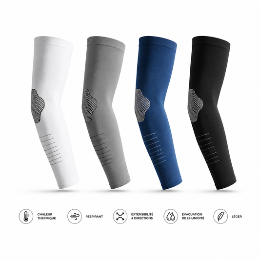 Manchons Anti-UV Soie Glacée - Protection Coude & Séchage Rapide