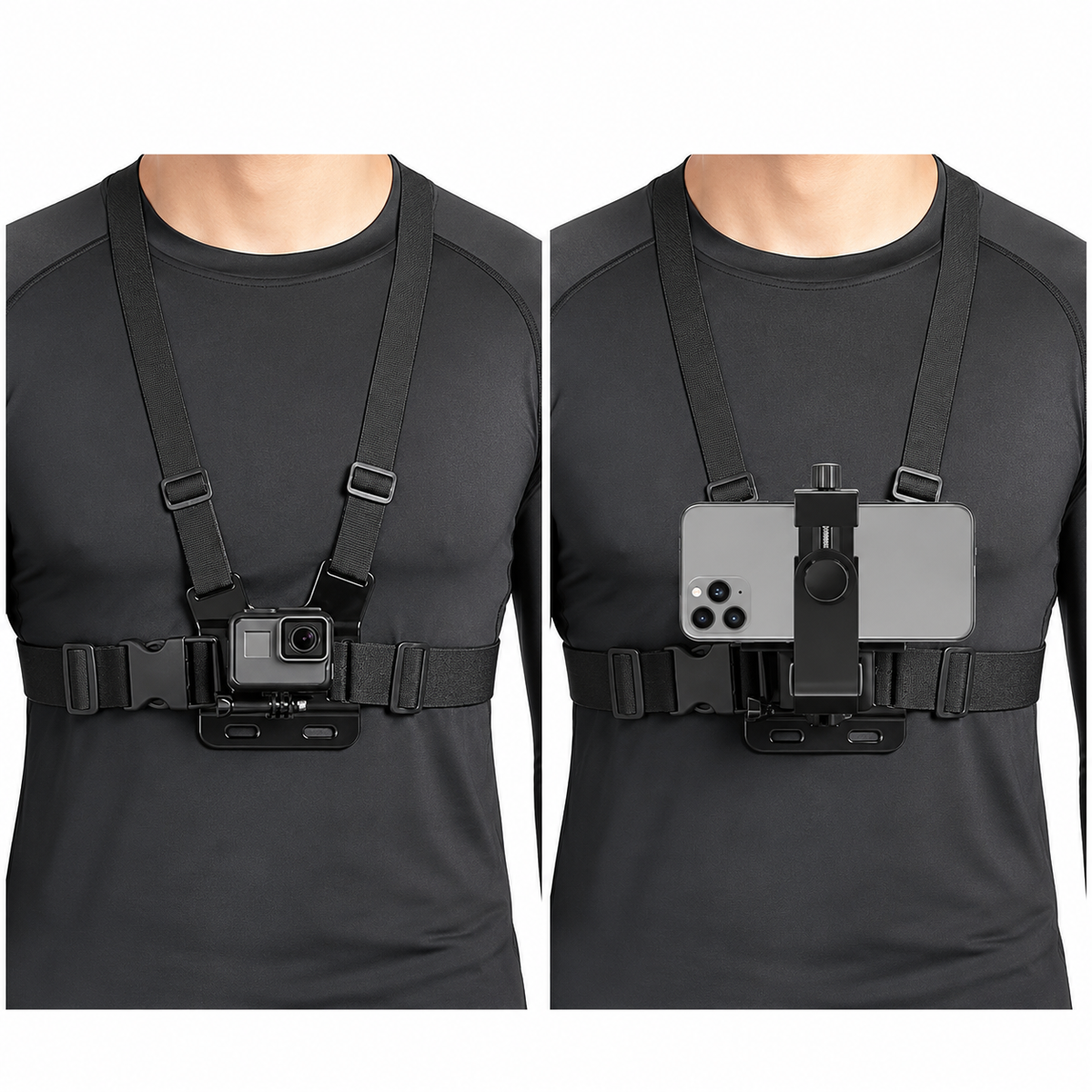 Support Sangle Poitrine Universel - Harnais Caméra & Téléphone
