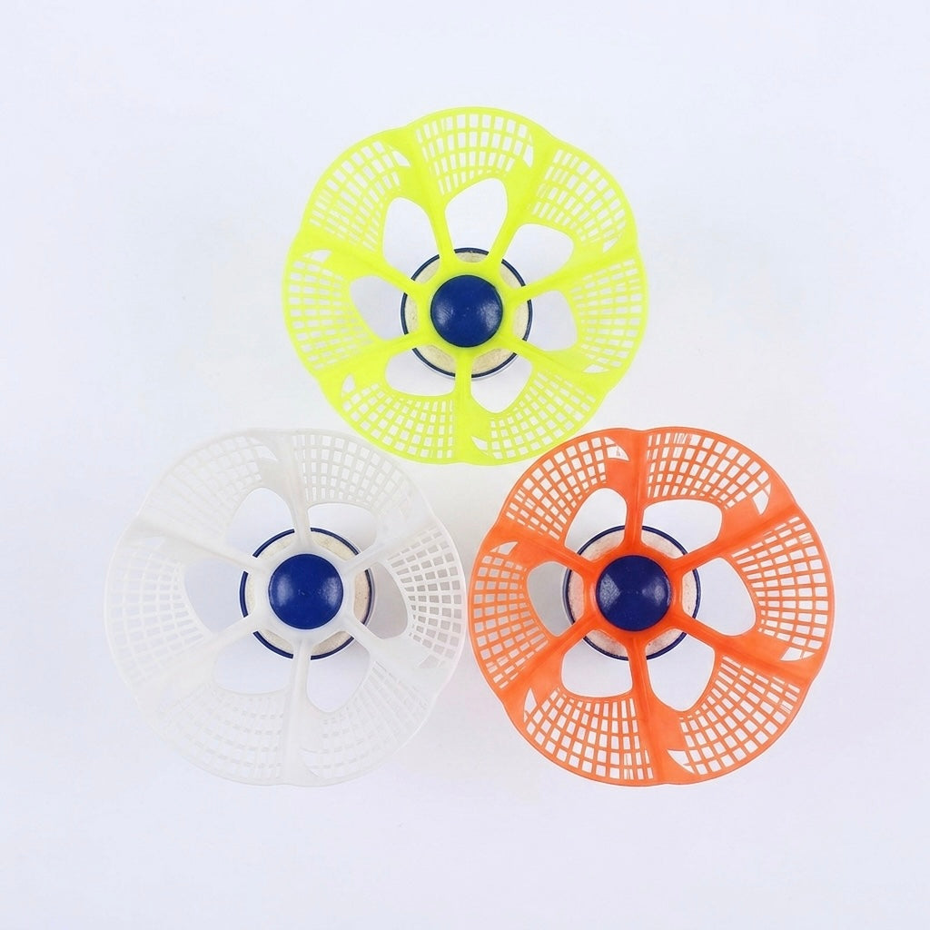 Volants Badminton Nylon Multicolores Coupe-Vent – Lot de 3