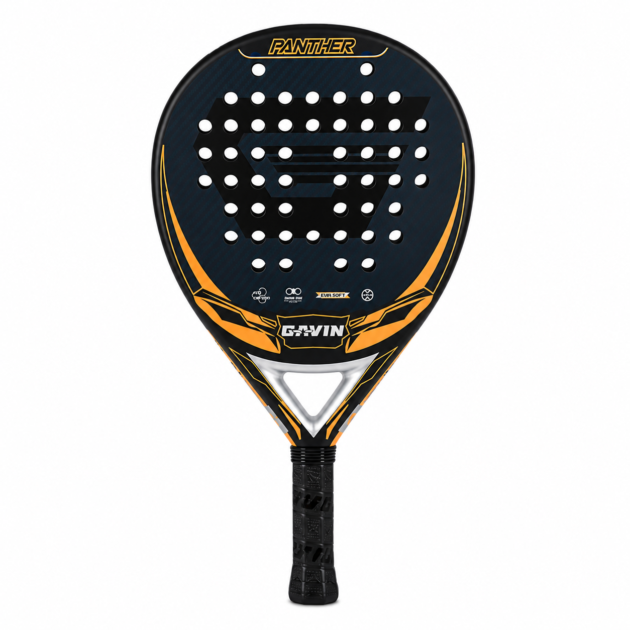 Raquette Padel Carbone 3K Forme Ronde – Core EVA Souple, Contrôle & Confort
