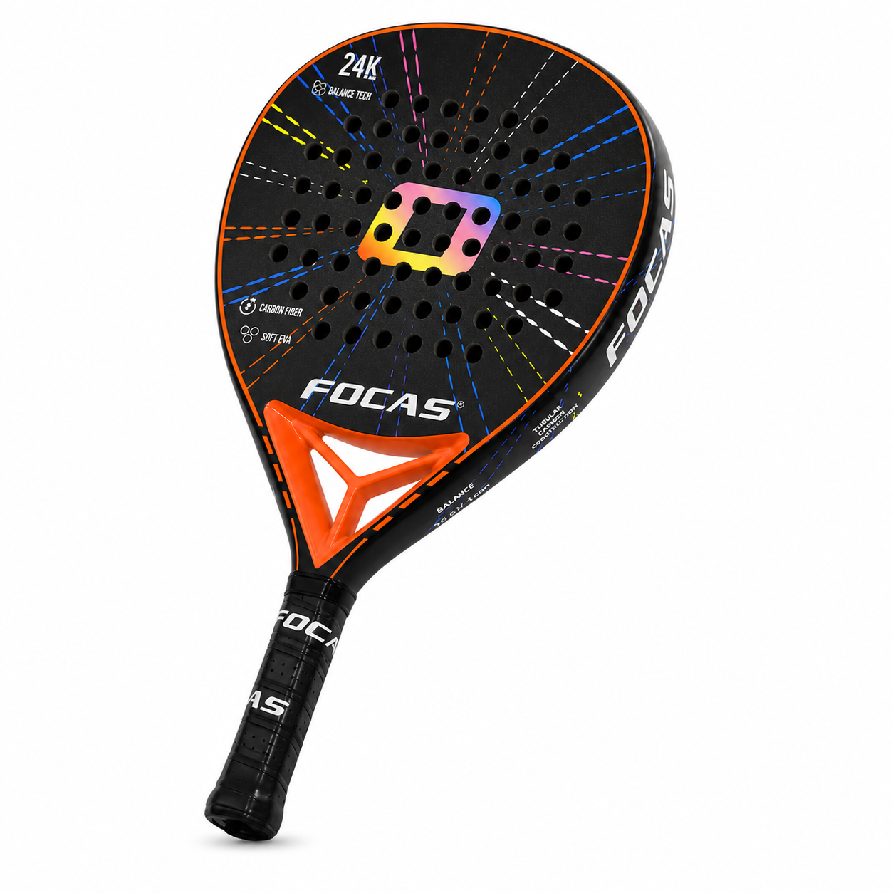 Raquette de Padel Carbone 24K Surface Rugueuse 2026 – EVA Haute Qualité | Niveau Avancé