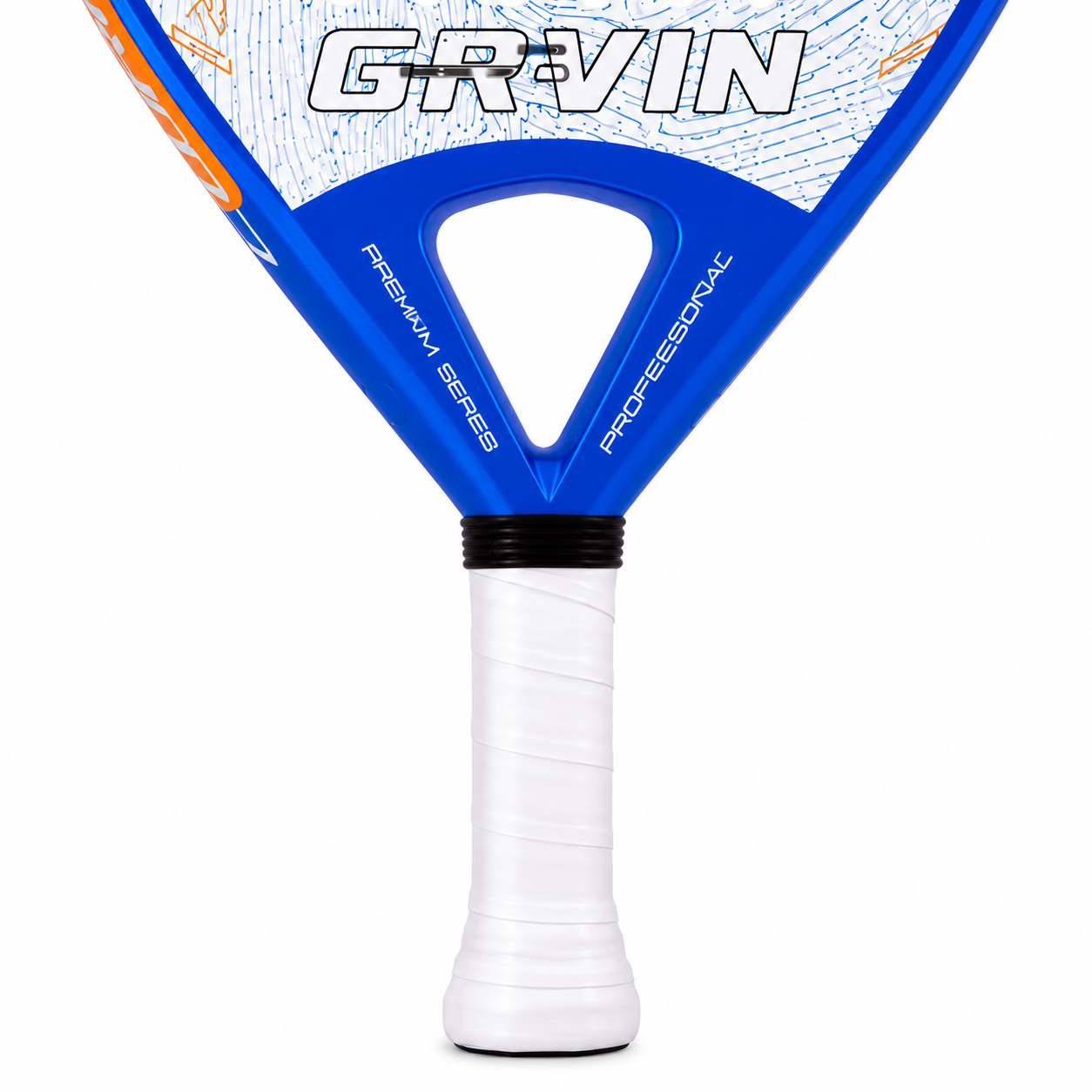 Raquette Padel Carbone Forme Larme – EVA Souple, Finition Rugueuse Spin, 360g