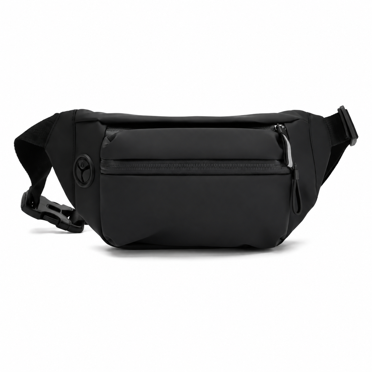 Sacoche banane sport étanche noire - vue de face