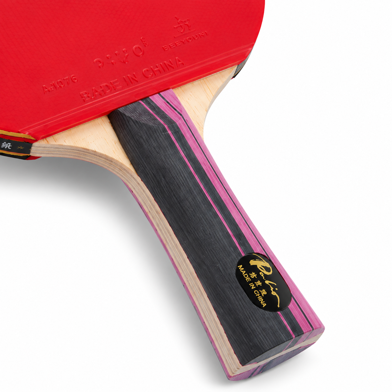 Raquette de Tennis de Table Carbone 3 Étoiles – Attaque Rapide & Loop
