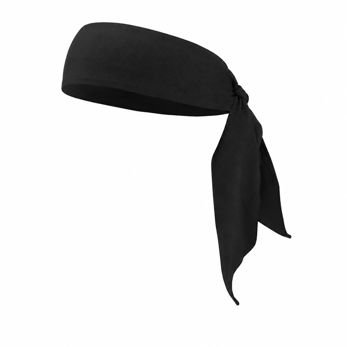 Bandeau de tête pirate sport noir - vue de face