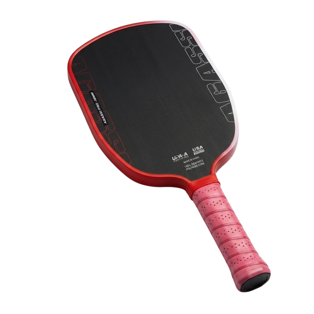 Pickleball paddle Agassi Pro IV – carbone T700 rotation